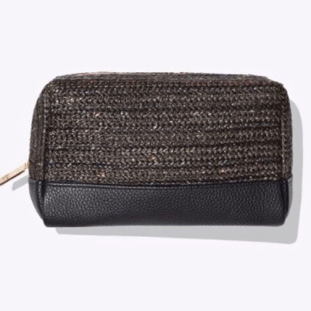 Tarte Black and Gold Fabric Bag